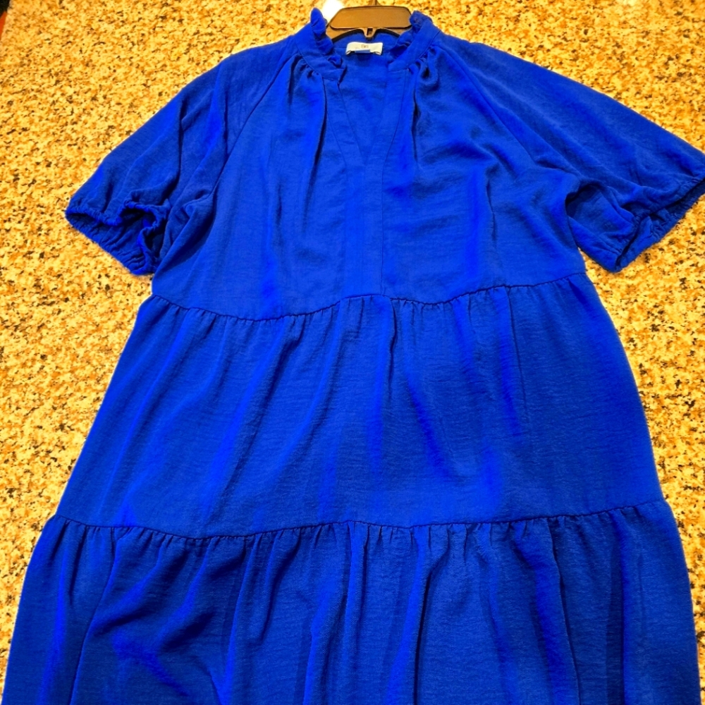 Cece Royal Blue 1X Dress